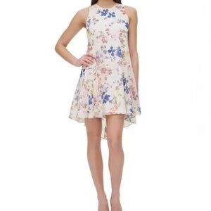 Tommy Hilfiger White Floral High Low Dress